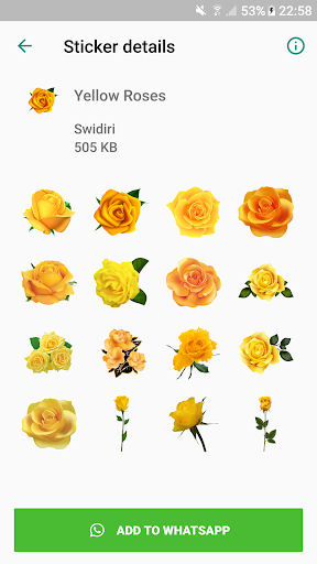 Roses Stickers - WAStickerApps - Image screenshot of android app