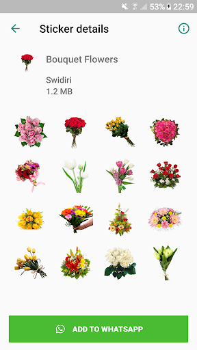 Roses Stickers - WAStickerApps - Image screenshot of android app