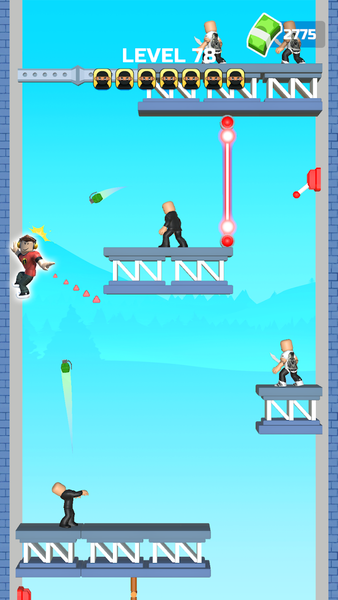 Mr Hero Battle: Web Shoot - Gameplay image of android game