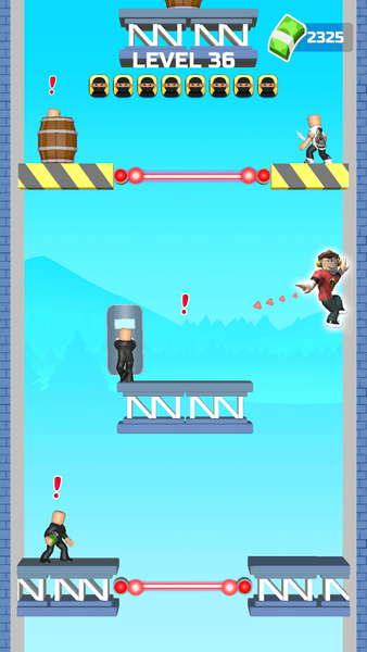 Mr Hero Battle: Web Shoot - Gameplay image of android game