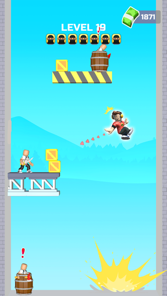 Mr Hero Battle: Web Shoot - Gameplay image of android game