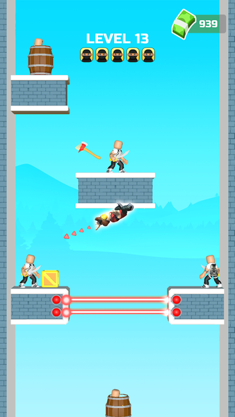 Mr Hero Battle: Web Shoot - Gameplay image of android game