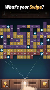 Swipe Brick Breaker: The Blast - Gameplay image of android game
