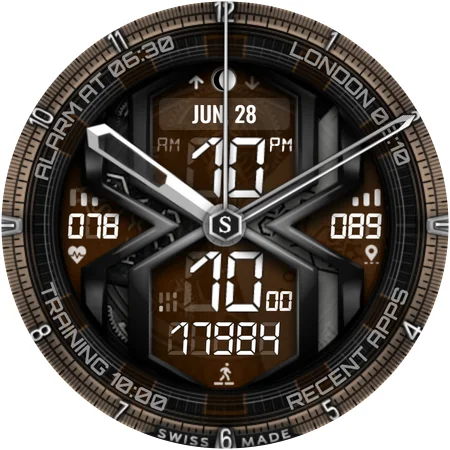 SWF Hexagon Digital XL Watch - عکس برنامه موبایلی اندروید