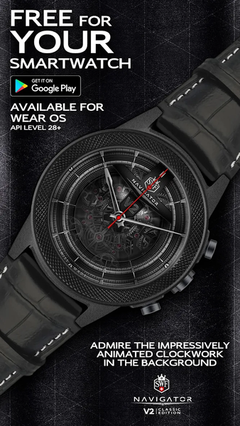 SWF Navigator Analog Watch Fac - Image screenshot of android app