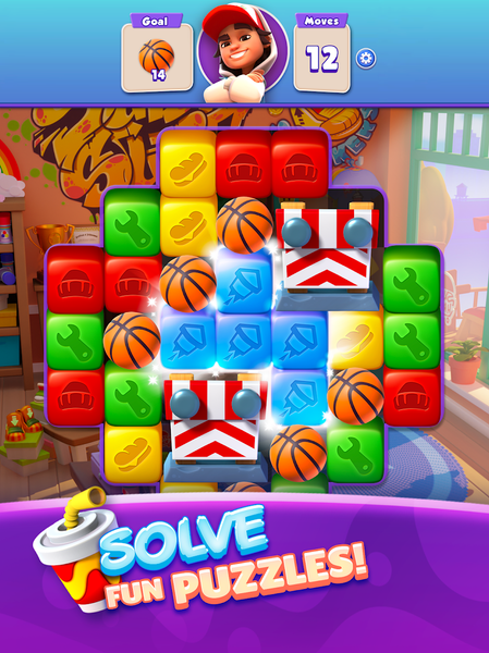 Subway Surfers Blast - Gameplay image of android game