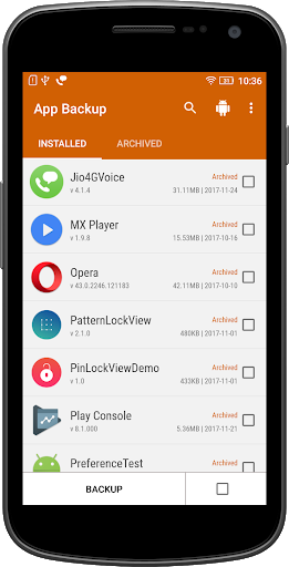 App backup & restore - Apk backup - Image screenshot of android app