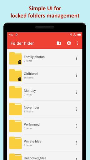 Lock my Folder - Folder hider - عکس برنامه موبایلی اندروید