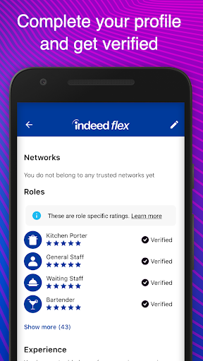 Indeed Flex - Image screenshot of android app