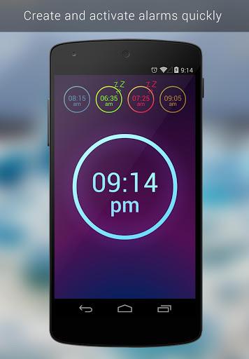 Neon Alarm Clock - Image screenshot of android app