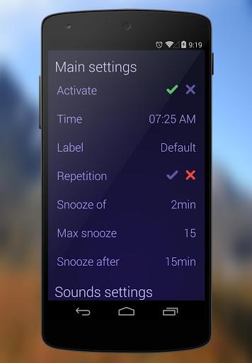 Neon Alarm Clock - Image screenshot of android app