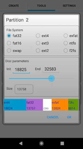 AParted ( Sd card Partition ) - Image screenshot of android app