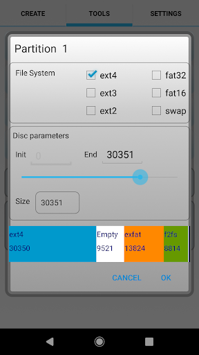 AParted ( Sd card Partition ) - Image screenshot of android app