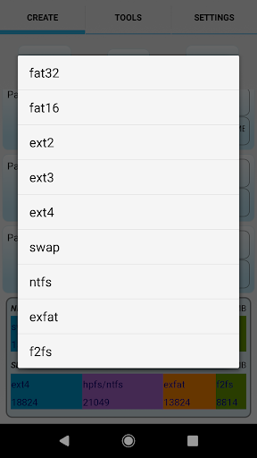 AParted ( Sd card Partition ) - Image screenshot of android app