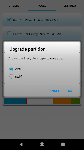 AParted ( Sd card Partition ) - Image screenshot of android app