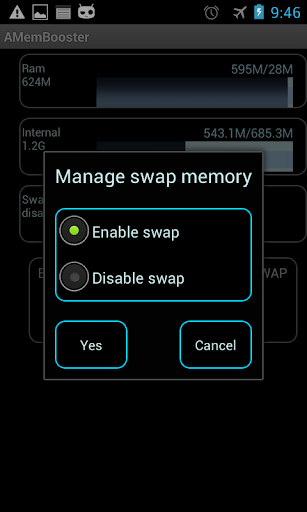 AMemoryTool Swap Enabler Root - Image screenshot of android app