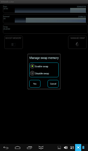 AMemoryTool Swap Enabler Root - Image screenshot of android app