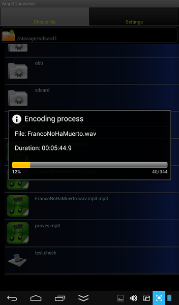 Audio Converter (MP3 AAC OPUS) - Image screenshot of android app