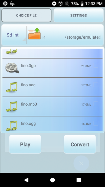 Audio Converter (MP3 AAC OPUS) - Image screenshot of android app