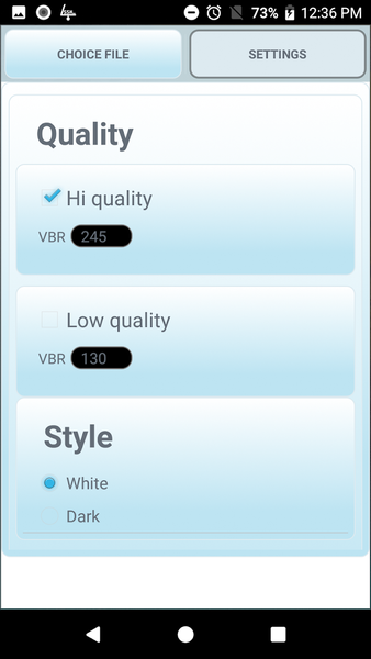 Audio Converter (MP3 AAC OPUS) - Image screenshot of android app