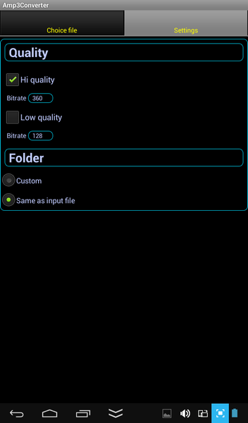 Audio Converter (MP3 AAC OPUS) - Image screenshot of android app