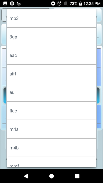 Audio Converter (MP3 AAC OPUS) - Image screenshot of android app