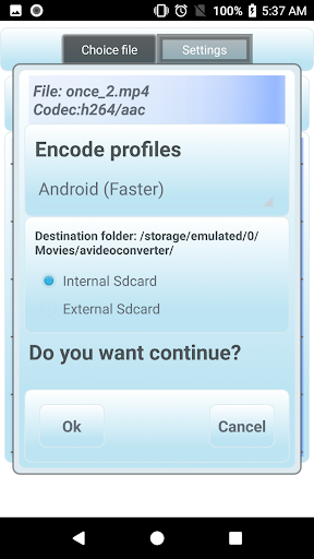 Video converter mp4 - Image screenshot of android app