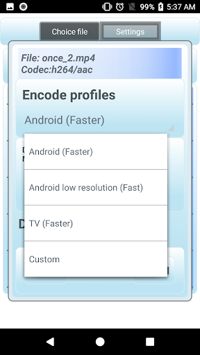 Video converter mp4 - Image screenshot of android app