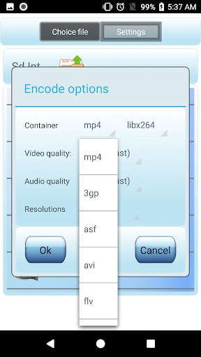 Video converter mp4 - Image screenshot of android app