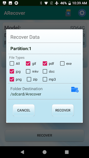 ARecover recover deleted photo - Image screenshot of android app