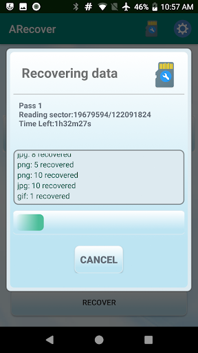 ARecover recover deleted photo - Image screenshot of android app