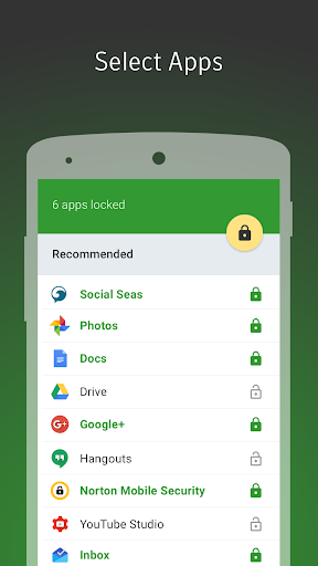 Norton App Lock - عکس برنامه موبایلی اندروید