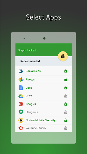Norton App Lock - عکس برنامه موبایلی اندروید