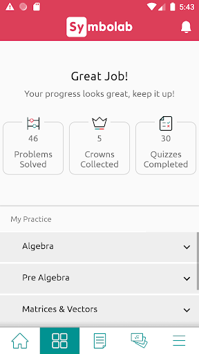 Symbolab Practice - Image screenshot of android app