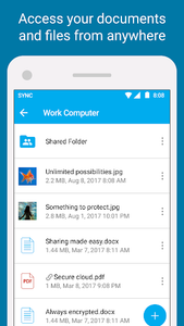 Sync - Secure cloud storage - Image screenshot of android app