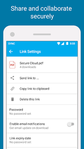 Sync - Secure cloud storage - عکس برنامه موبایلی اندروید