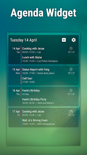 Event Flow Calendar Widget - Image screenshot of android app