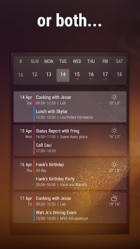 Event Flow Calendar Widget - عکس برنامه موبایلی اندروید