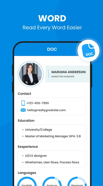 Document Reader - File Manager - Image screenshot of android app