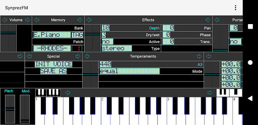 FM Synthesizer [SynprezFM II] - Image screenshot of android app