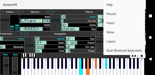 FM Synthesizer [SynprezFM II] - Image screenshot of android app