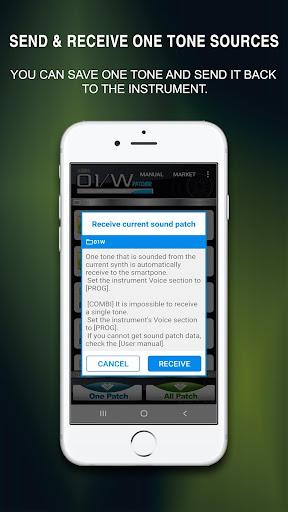 Korg 01/W tone patcher - عکس برنامه موبایلی اندروید