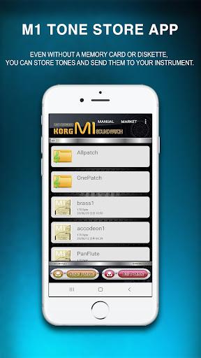 Korg M1 tone patcher - Image screenshot of android app