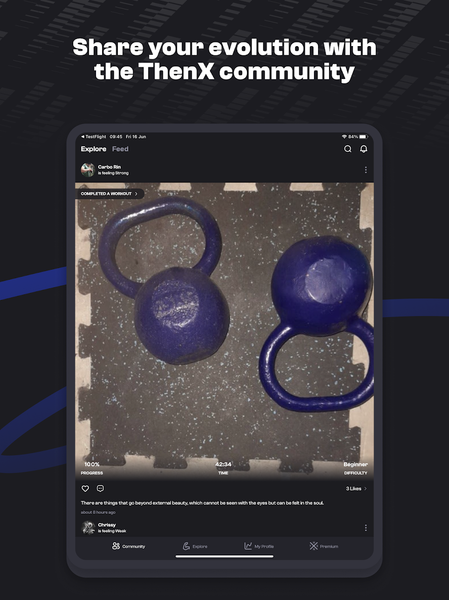 Thenx: Calisthenics Training - Image screenshot of android app