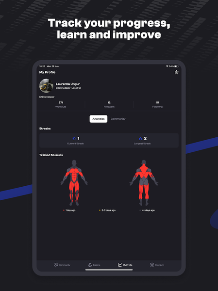 Thenx: Calisthenics Training - Image screenshot of android app
