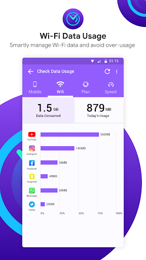 Check Internet Data Usage - عکس برنامه موبایلی اندروید