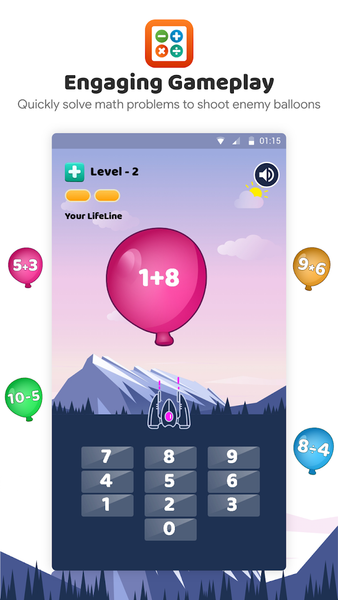 Learn Math App:Game of Numbers - Gameplay image of android game