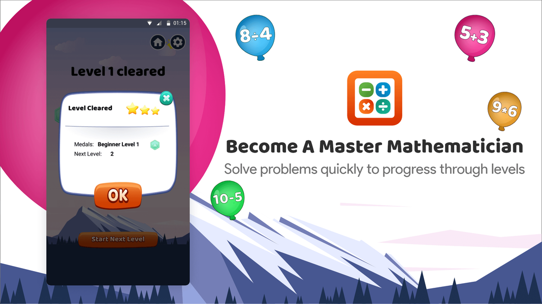 Learn Math App:Game of Numbers - عکس بازی موبایلی اندروید