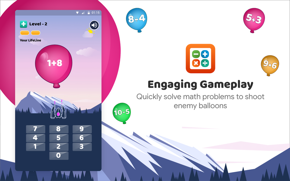 Learn Math App:Game of Numbers - عکس بازی موبایلی اندروید