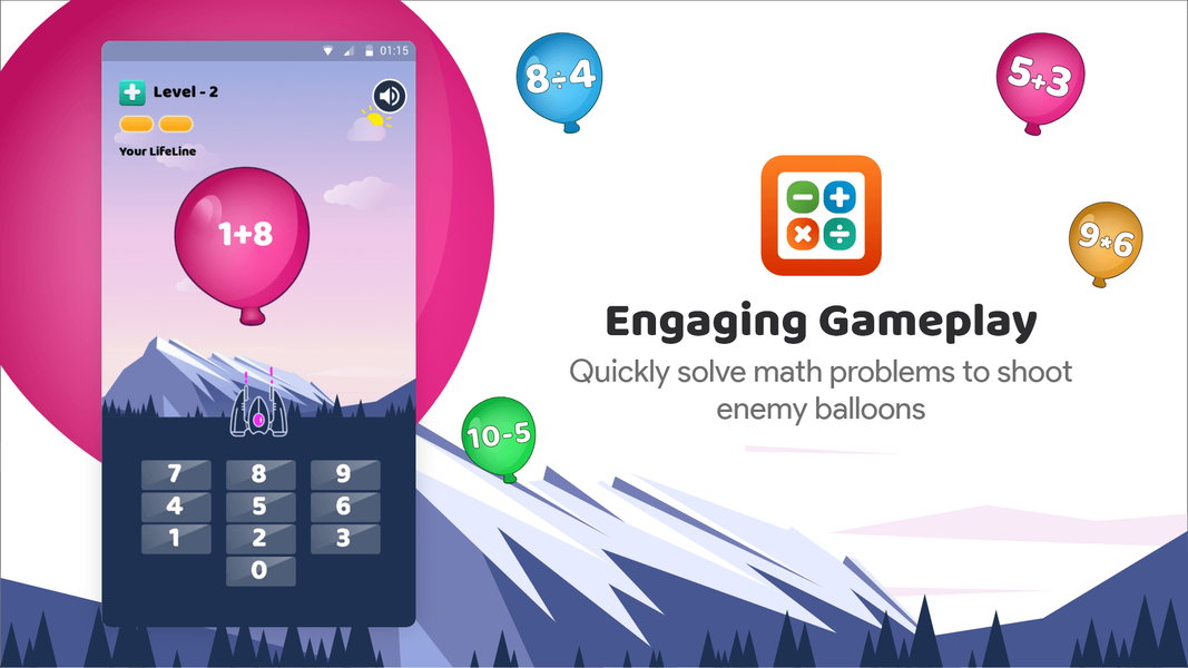 Learn Math App:Game of Numbers - عکس بازی موبایلی اندروید